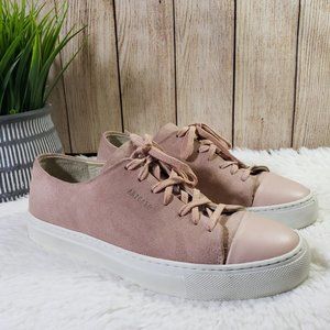 AXEL ARIGATO Women's Size 6.5 Pink Suede Designer, Casual, Lace-up Sneakers GUC